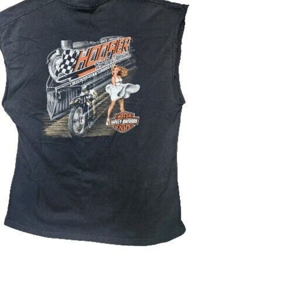 Harley Davidson Hoosier Elkhart Indiana 2XL 100% Cotton With Pocket Vintage